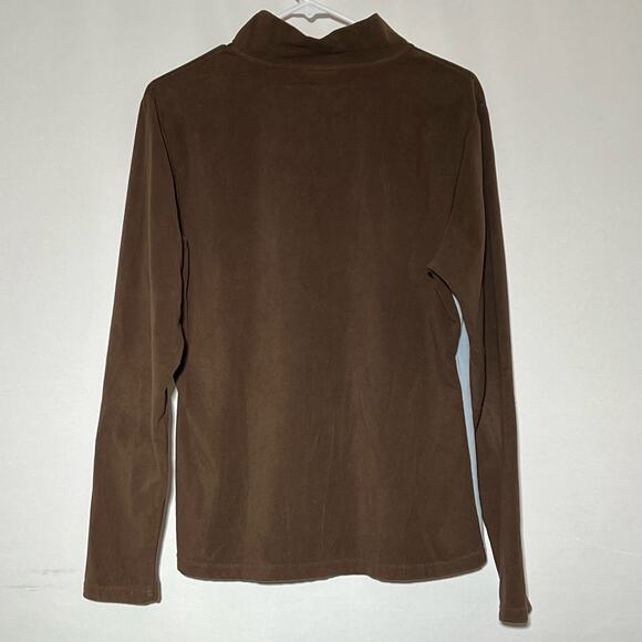 The North Face Lightweight Quarter Zip Pullover Sweatshirt Brown Womens Size XL - Picture 4 of 8